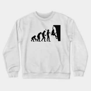 The Evolution Of Boulder Rock Climbing Design Crewneck Sweatshirt